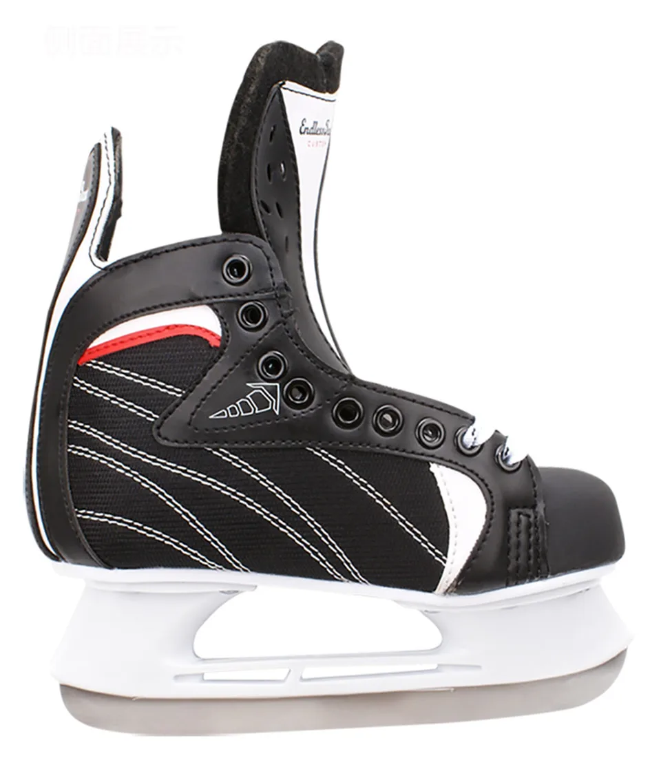 Взрослый ребенок Фигурное катание на коньках обувь для трюков кожа ледяное лезвие коньки цветок нож хоккейный нож Patines катание на лыжах ID17