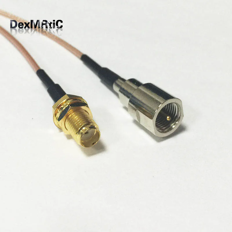 Новинка разъем SMA гайка переключатель FME штекер ОТРЕЗОК кабеля RG178 15 см 6 дюймовый