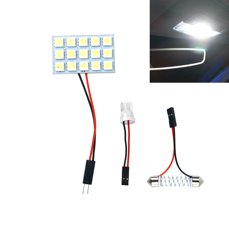 

car styling Bulb Light Dome LED Panel Light Interior LED bulbs for Lexus es300 es330 es350 IS300 Land Rover velar vogue defender