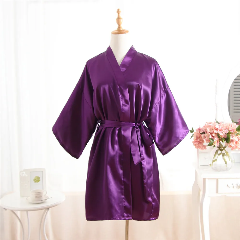 Плюс Размеры Дамы Лето Мини-кимоно короткий халат банный платье Темно-синие китайский Для женщин район юката Ночная рубашка Пижама Mujer Mdn002