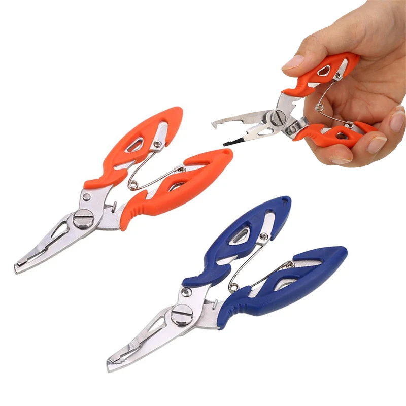 

Fishing Plier Scissors Lure Hook Remover Stainless Steel Multifunctional
