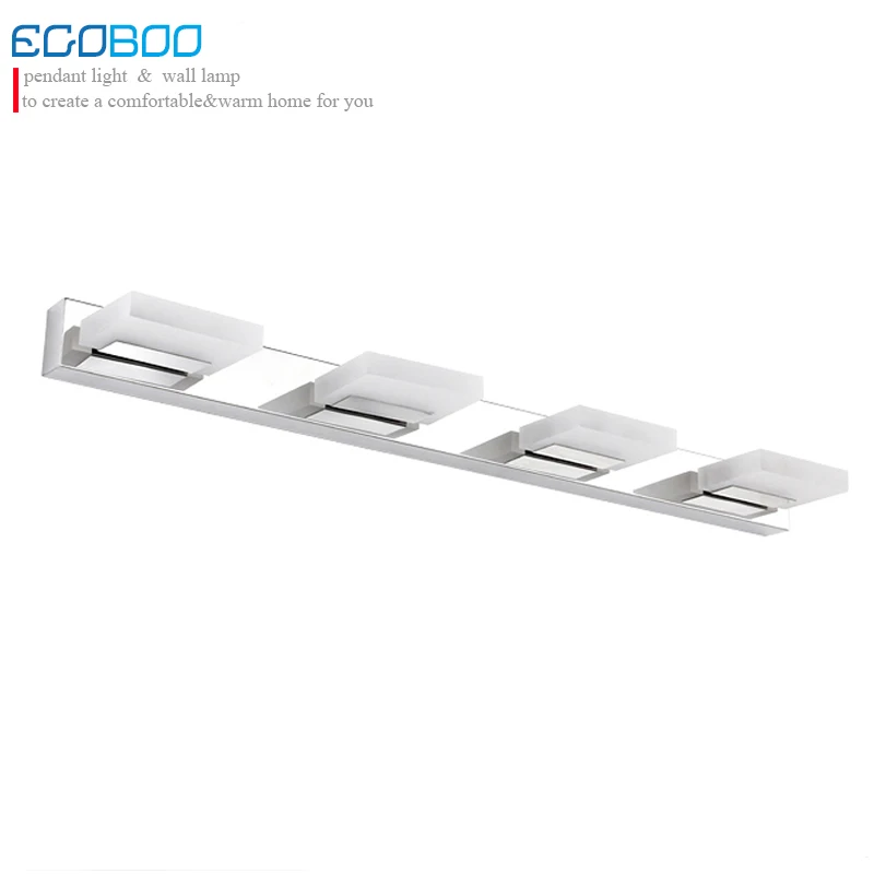 Hot Sell 12W led bathroom wall light lamps,Cool white/ warm white,stainless steel modern Acrylic mirror lights 4-lights 220V AC