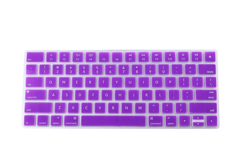 Раскладка «американский английский» Силиконовая беспроводная клавиатура крышка для Apple новая волшебная клавиатура релиз в году MLA22LL/клавиатура наклейки кожи - Цвет: Фиолетовый
