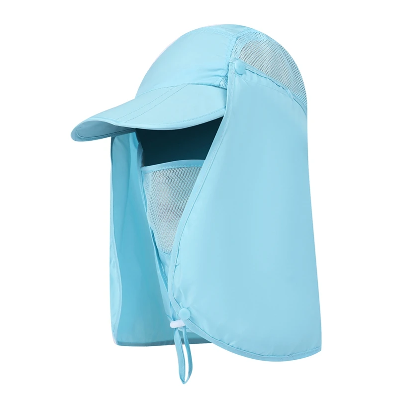 360 градусов Солнцезащитная УФ шторка Защитная крышка быстросохнущая наружная откидная упаковываемая Складная маска для лица Ушная Шея крышка аксессуары для спортивной одежды - Цвет: TL