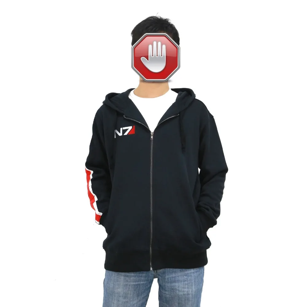 Top Coslive Halloweem Autumn Costume Mass Effect Sale N7 Hoodie Black Costumes Anime Cosplay Gents Sweatshirt Unisex Cloth 10