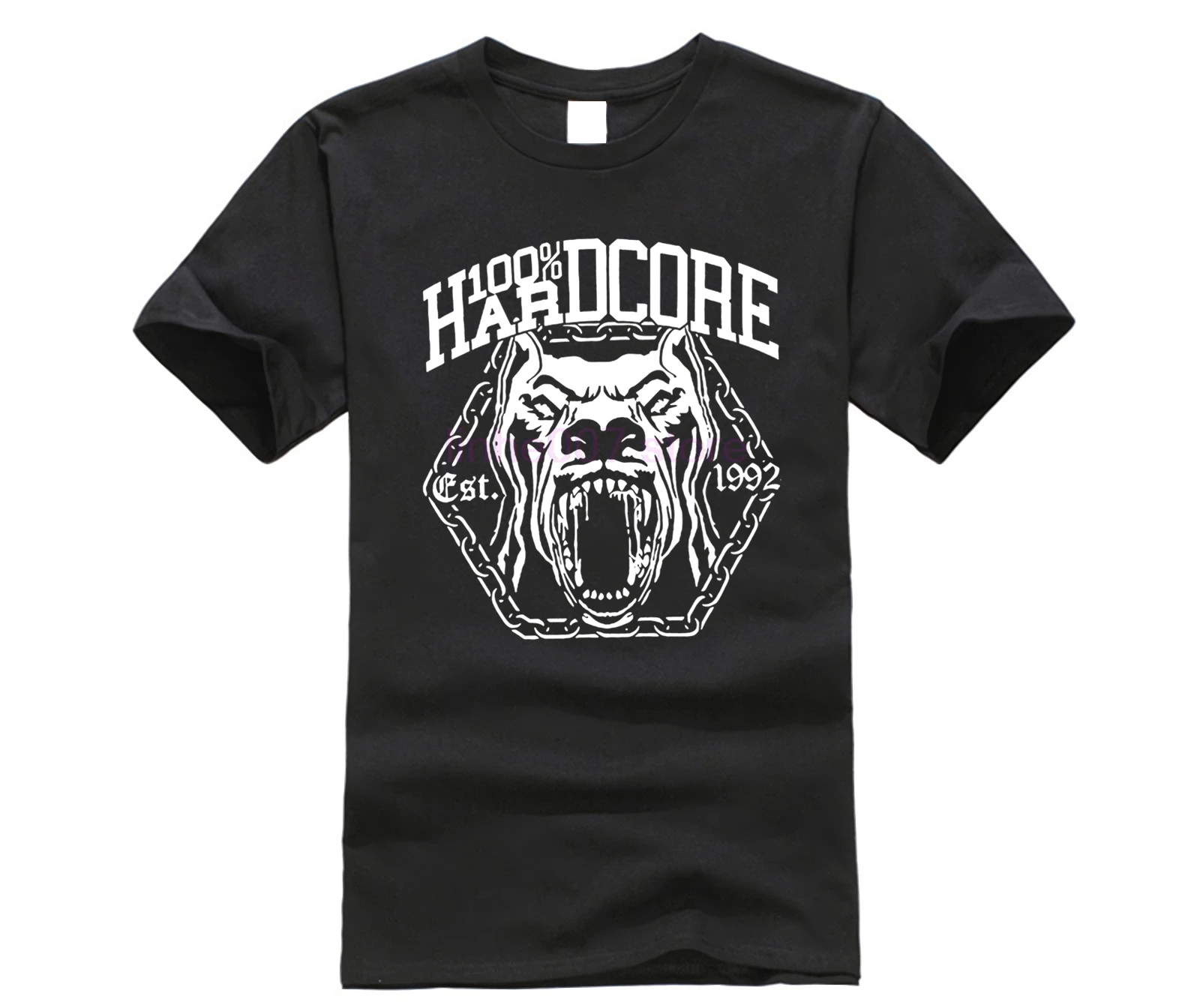 

Brand T-Shirt Men 2019 Fashion Round Neck Best Selling Male Natural Cotton Shirt 100% Hardcore Dog-2 Shirt Design