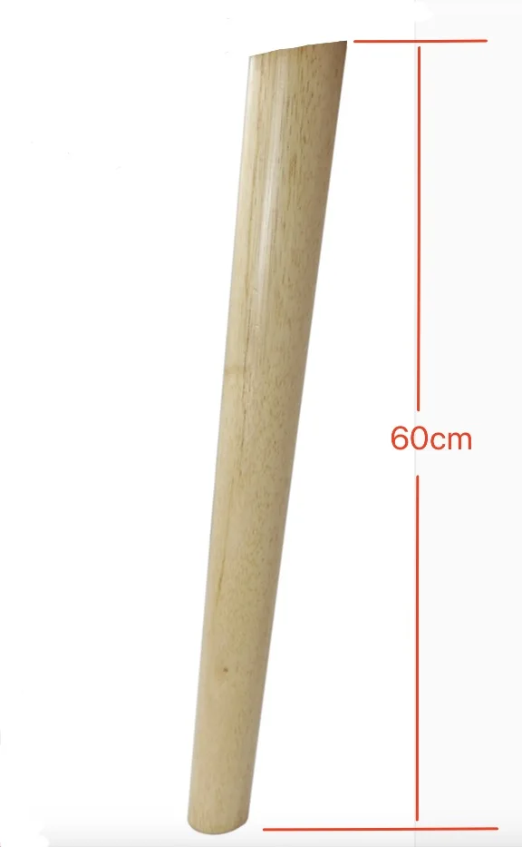 

4Pieces/Lot H:60CM Diameter:32-53mm Oblique Solid Rubber Wood Tea Table Sofa Legs TV Cabinet Foots