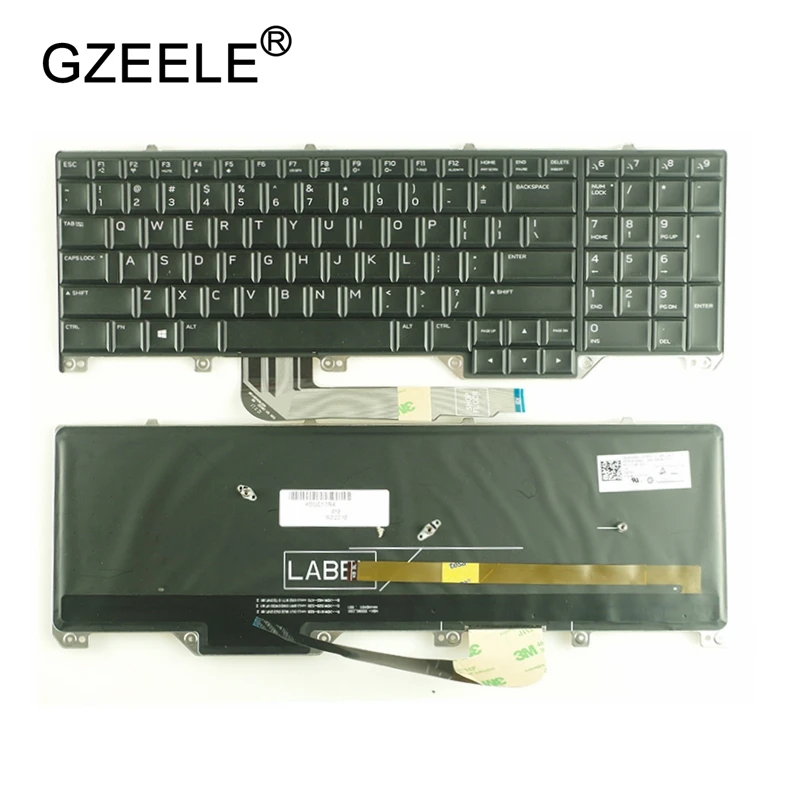 GZEELE New US laptop Keyboard For DELL Alienware M17 17 R4 R5 English black with Backlight Backlit PK131QB1A00 NSK-EE0BC 01 GZEELE New US laptop Keyboard For DELL Alienware M17 17 R4 R5 English black with Backlight Backlit PK131QB1A00 NSK-EE0BC 01