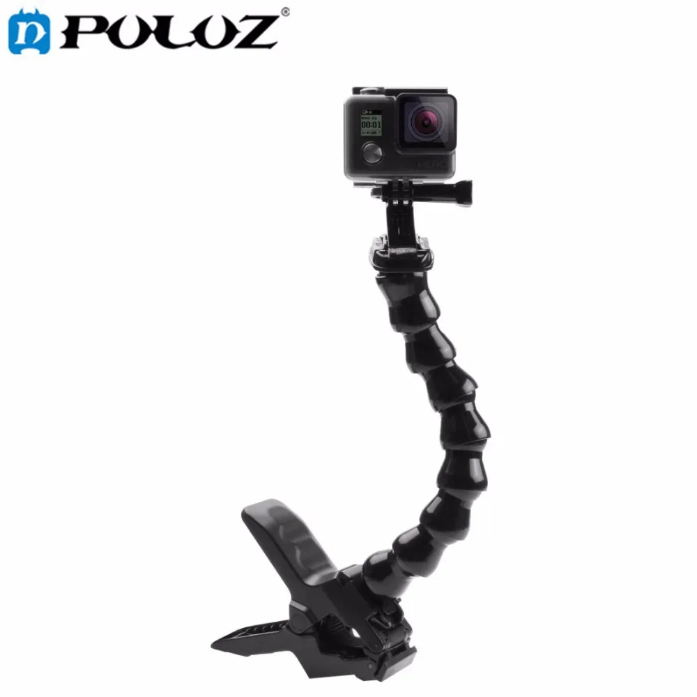 For GO PRO Accesories Jaws Flex Clamp Mount and Adjustable Neck for GoPro Camera Hero 5