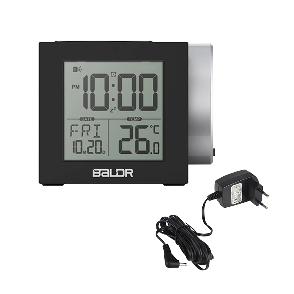 

Projection Alarm Clock Electronic Digital Clock Temperature Display EU Plug