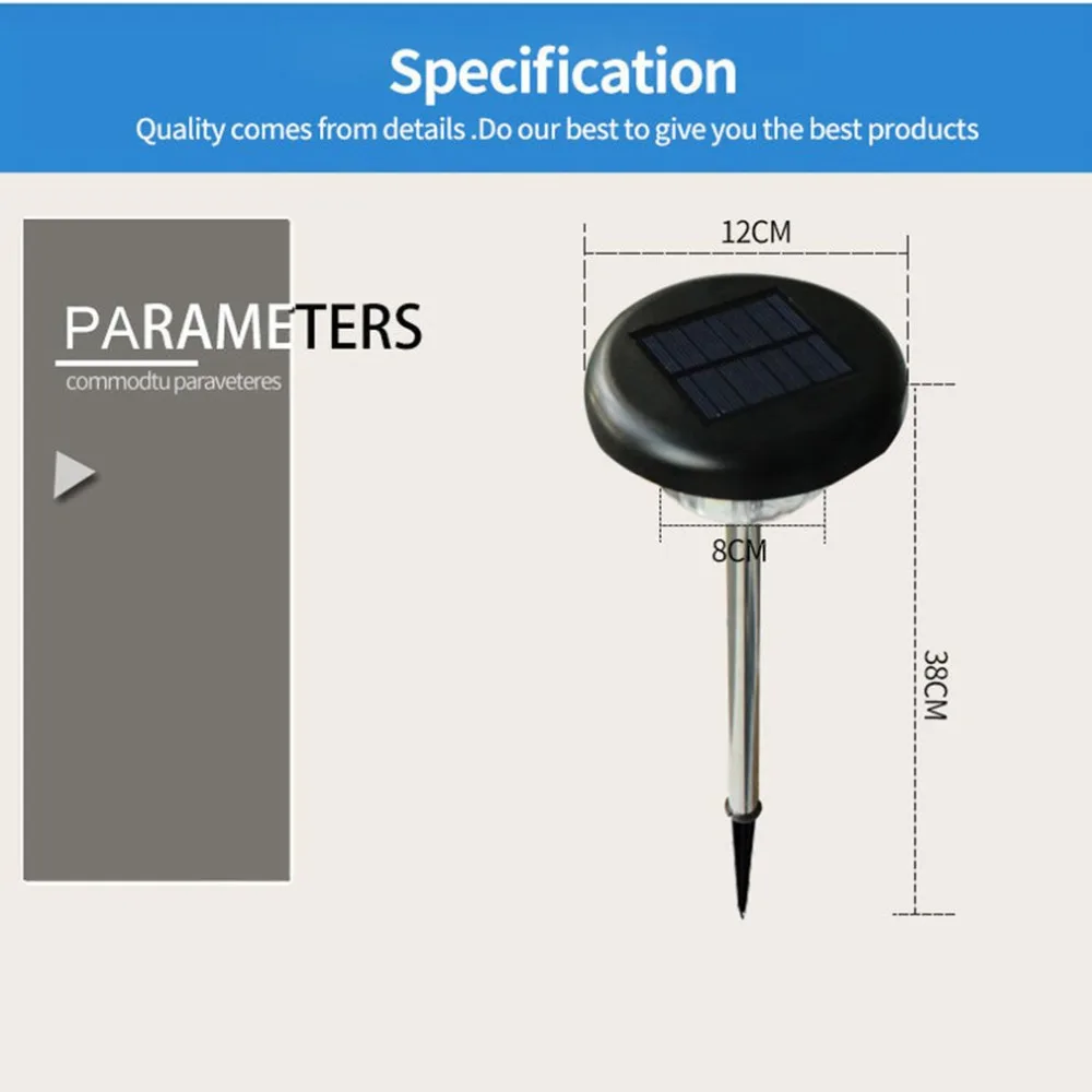 2 шт. солнечные огни для наружного пути для дорожки Путь Газон Сад Двор Декор двойной водостойкий уплотнение большой светодио дный светодиодное освещение лампы