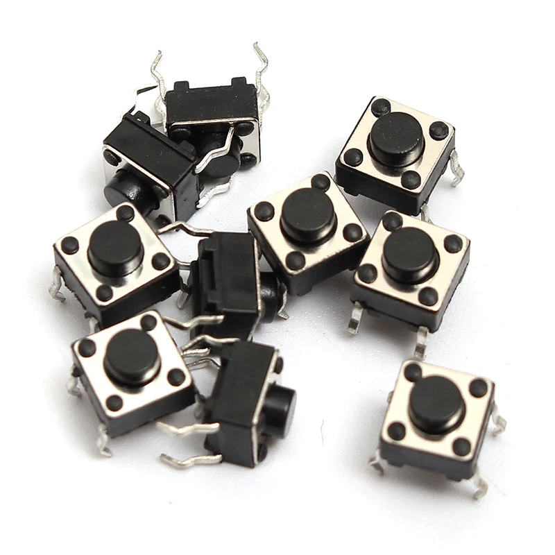 140pcs 10 Types Momentary Tactile Switches Push Button Switch Micro SMD SMT DIP Tact Switches For Electronic Products Mayitr