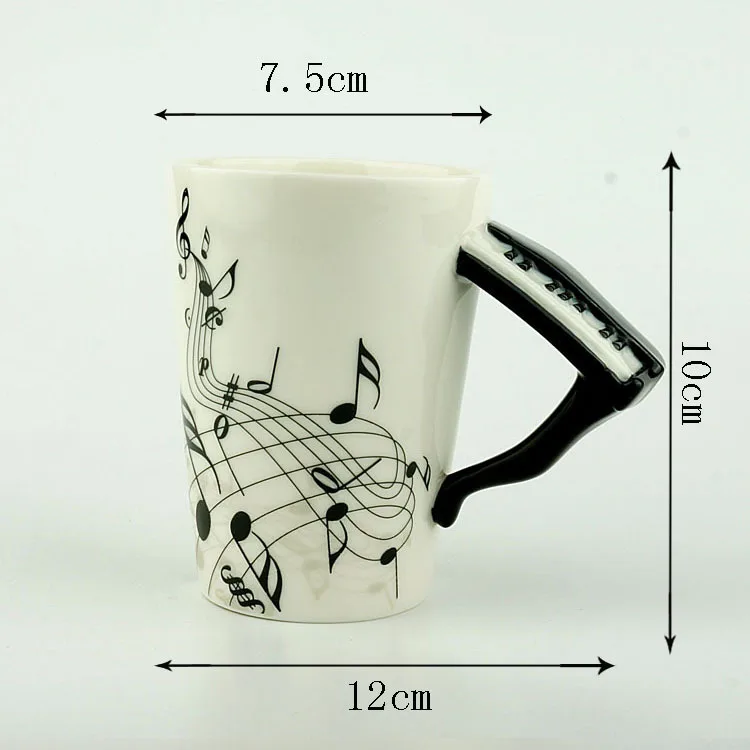 38 узоров гитара скрипка керамическая чашка персональная музыкальная нота молоко сок лимон кружка кофе чай чашка домашняя посуда для напитков уникальные подарки