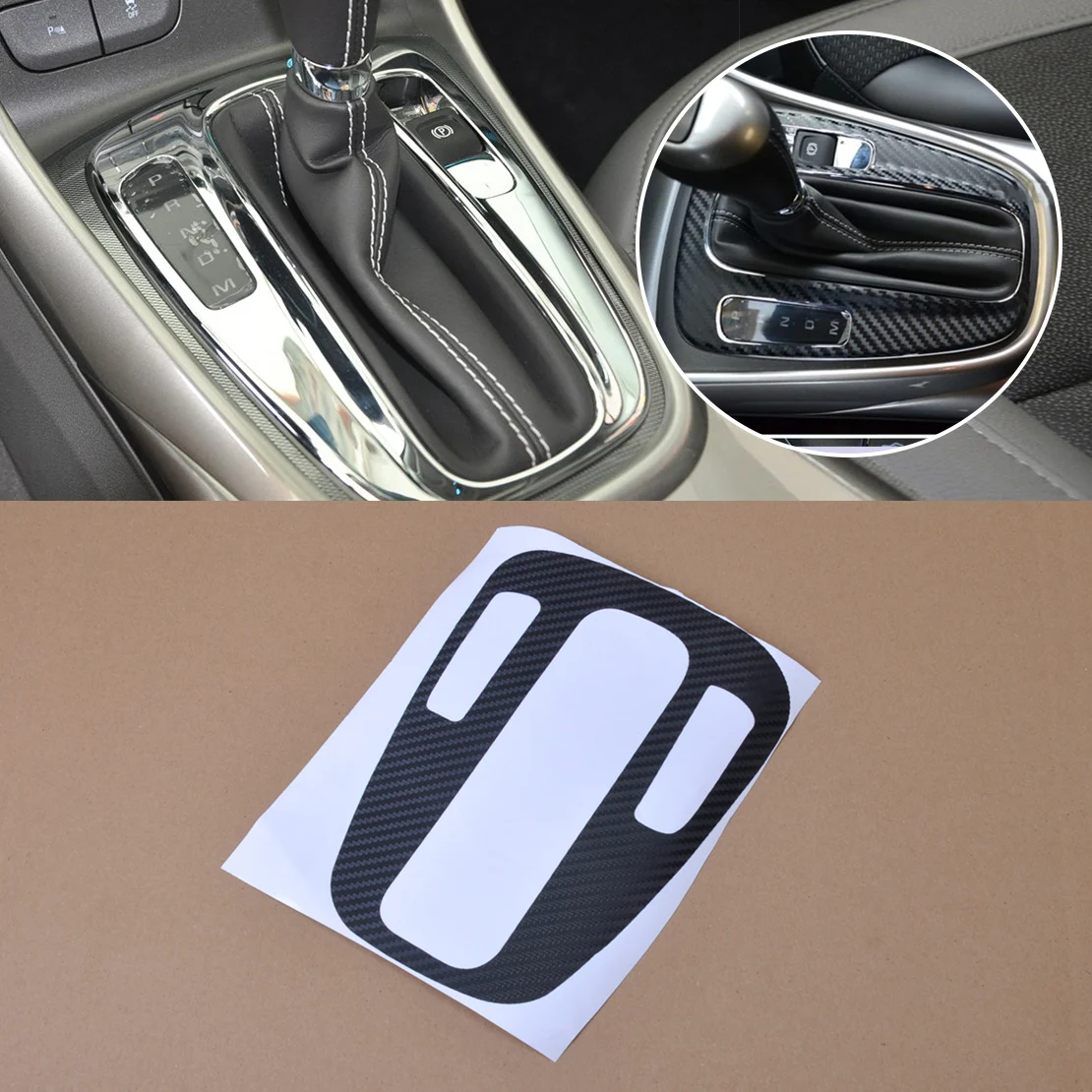 Beler 1 шт. стайлинга автомобилей углеродного волокна Панель Шестерни переключения Защитная крышка Стикеры для Chevrolet Holden Малибу 2012 2013