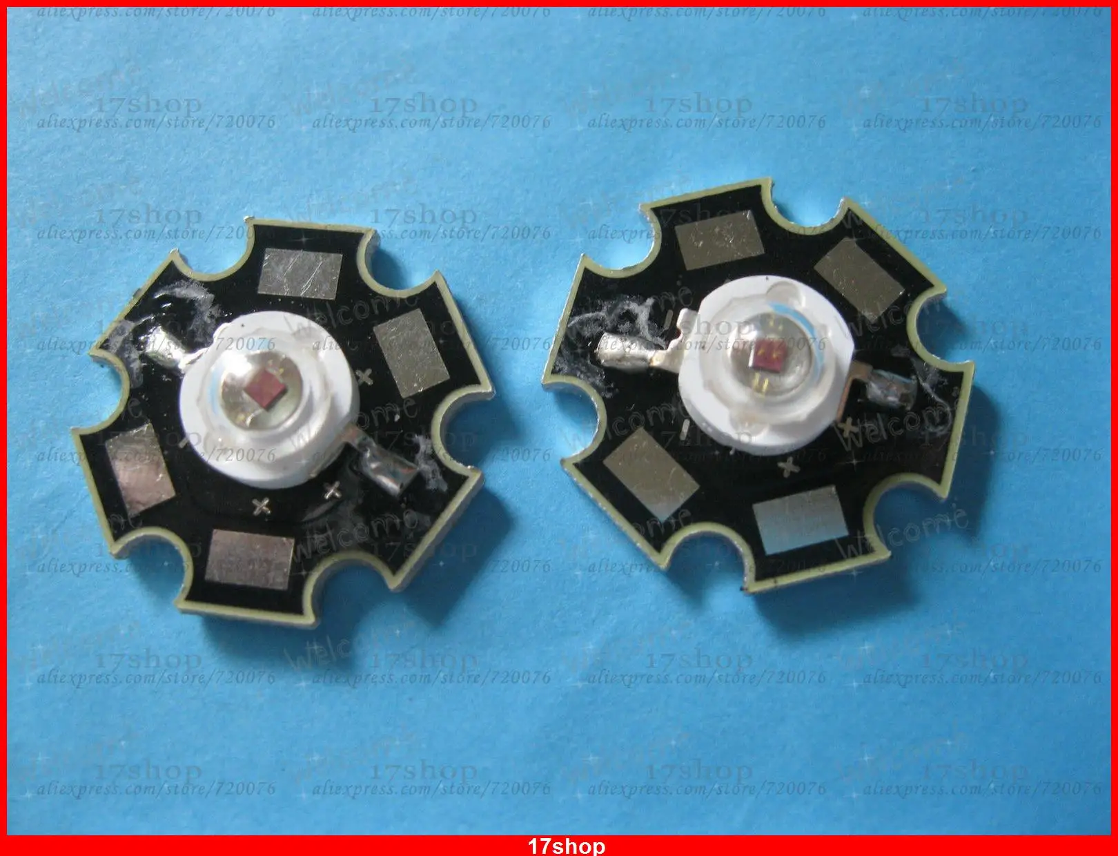 50 pcs High Power LED Lamp Red Color Light 1Watt (1W) 625nm 30 40LM