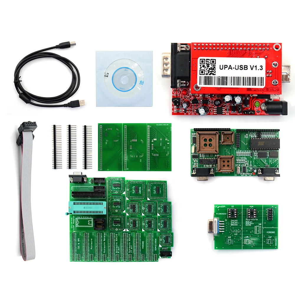Умный Usb программатор UPA 2018 умный USB V1.3 с полным адаптером для Mo torola Бесплатная