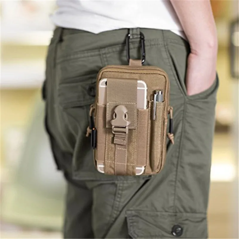 Tactical Molle Phone Pouch Belt Waist Bag Military Waist Accessory Pack Utility EDC Gear Bag Gadget Divider Organizer Storager