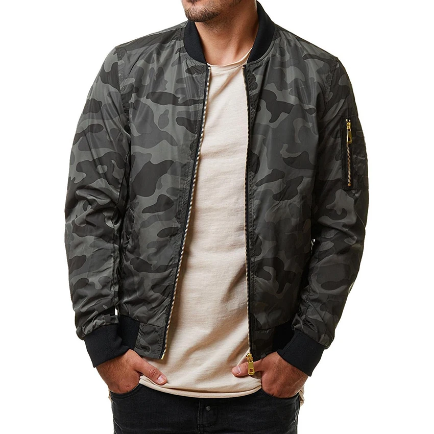 Spring Autumn Casual Fashion Slim Bomber Jacket Men Overcoat Baseball Jackets Men's streetwear Jacket Male Clothing Tops Jacket