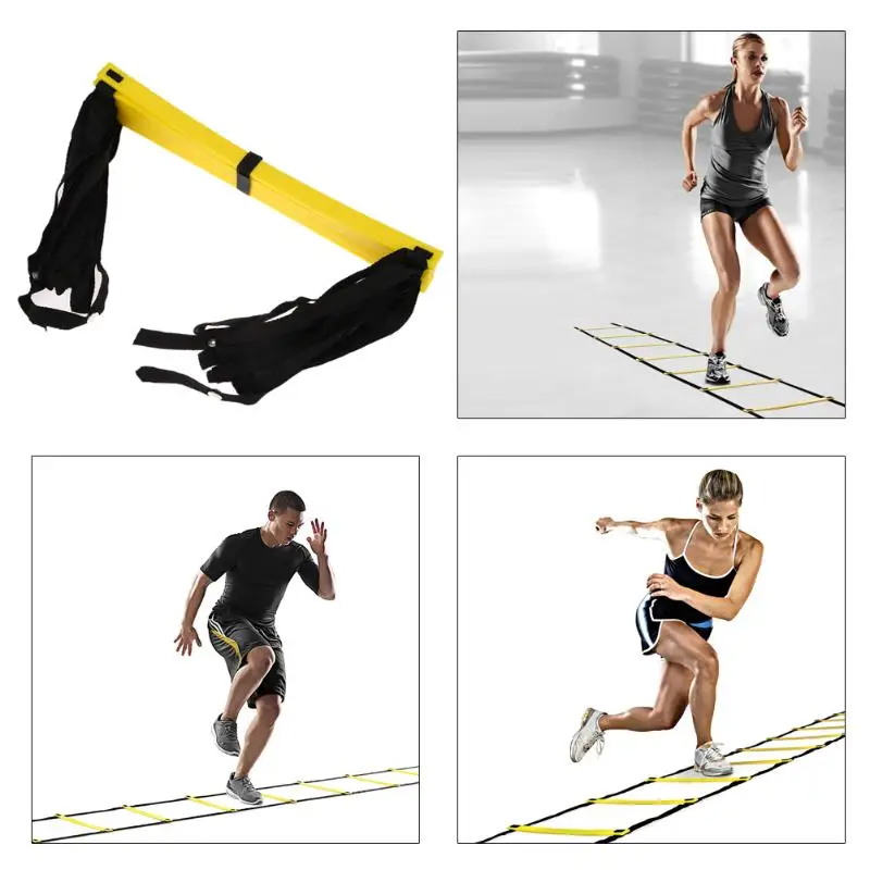 

9 rung 16.5 Feet 5M Agility Durable Ladder for Soccer and Football Speed Training With Carry Bag Fitness Equipment ladders