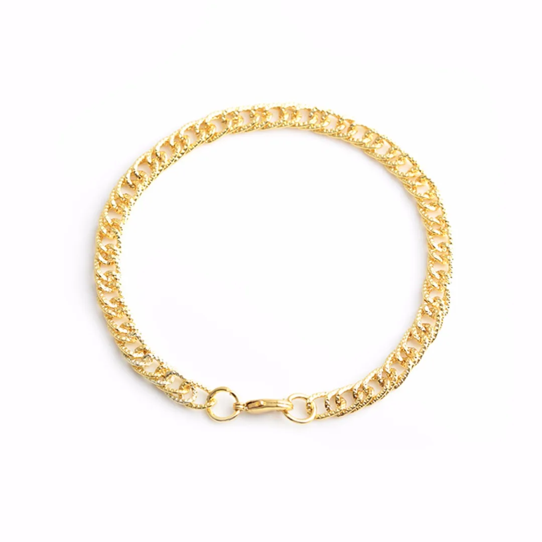 Men Hip Hop Stainless Steel Link Chain Bracelet Silver Gold Color Statement Women Bangle Shellhard Fashion Jewelry Party Gift