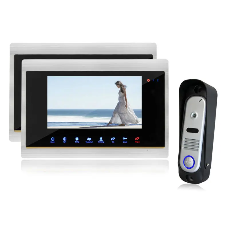 Homefong 7 Color Video font b Door b font Phone Intercom 800TVL CMOS Waterproof IR Sensor