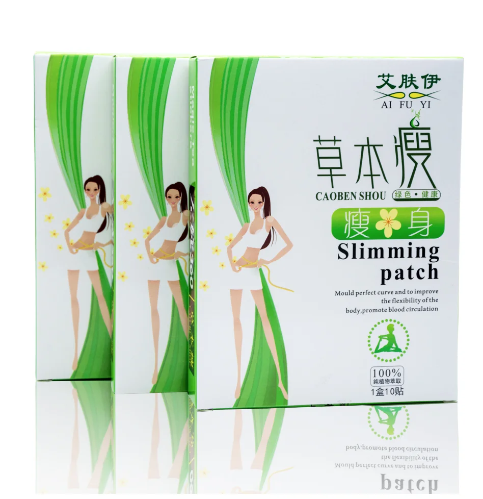 30pcs/lot Natural Chinese Herbs Slim Patch for Women Weight Loss
