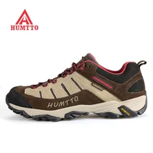 Famous Brand Mens Leather Outdoor Trekking Hiking Shoes Sneakers For Men Wearable Climbing Mountain Shoes Man High Quality Shoe