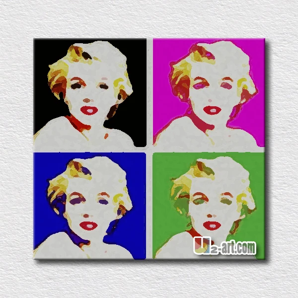 

Colorful pictures decorating home Marilyn Monroe pop art oil painting for living room decorative canvas art for friends gift