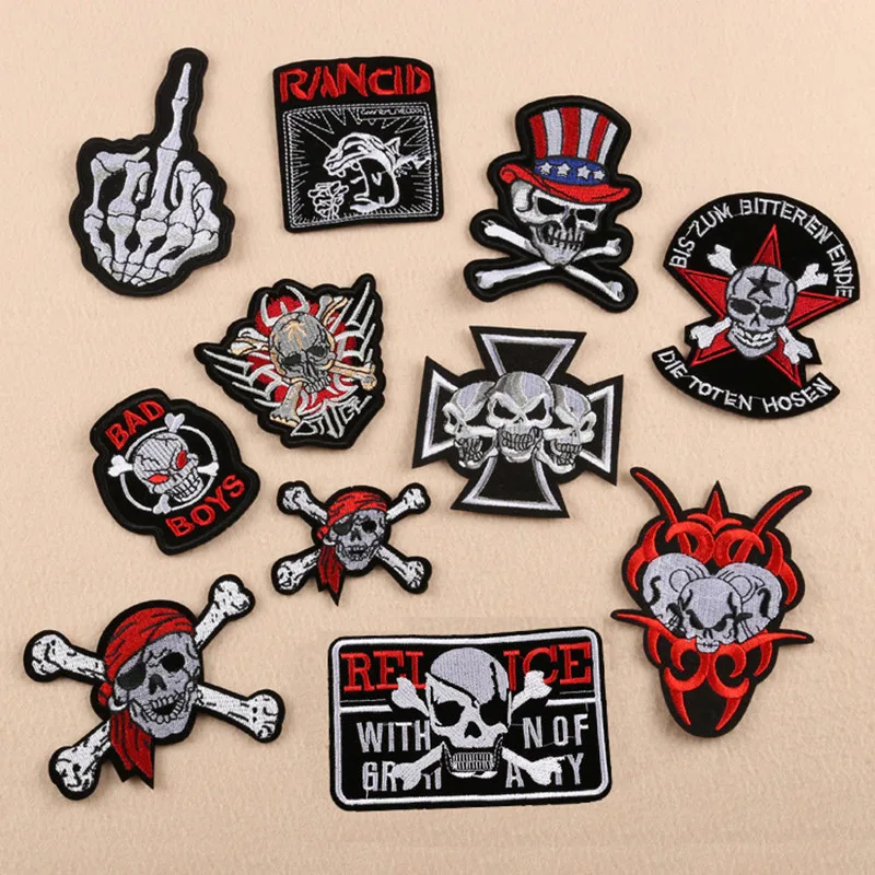 1pcs Mix fashion Patch for Clothing Iron on Embroidered Sew Applique