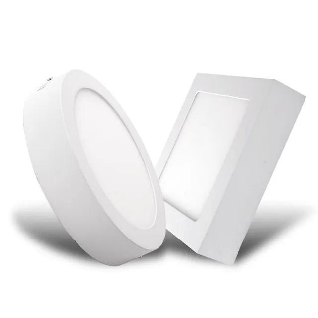 12w 18w Led Square Round Surface Mounted Panel Lights Ceiling 12w 18w Led Square Round Surface Mounted Panel Lights Ceiling Downlight Light Lamp Bulbs Warm Cool White Indoor Lighting