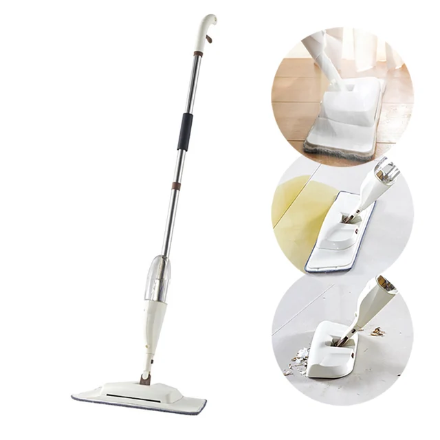 Us 5 88 55 Off Baffect 3 In 1 Spray Mop Broom For Hardwood Floors With Microfiber Washable Pad Home Cleaning For A Quick Floor Cleaner Flat Mop In