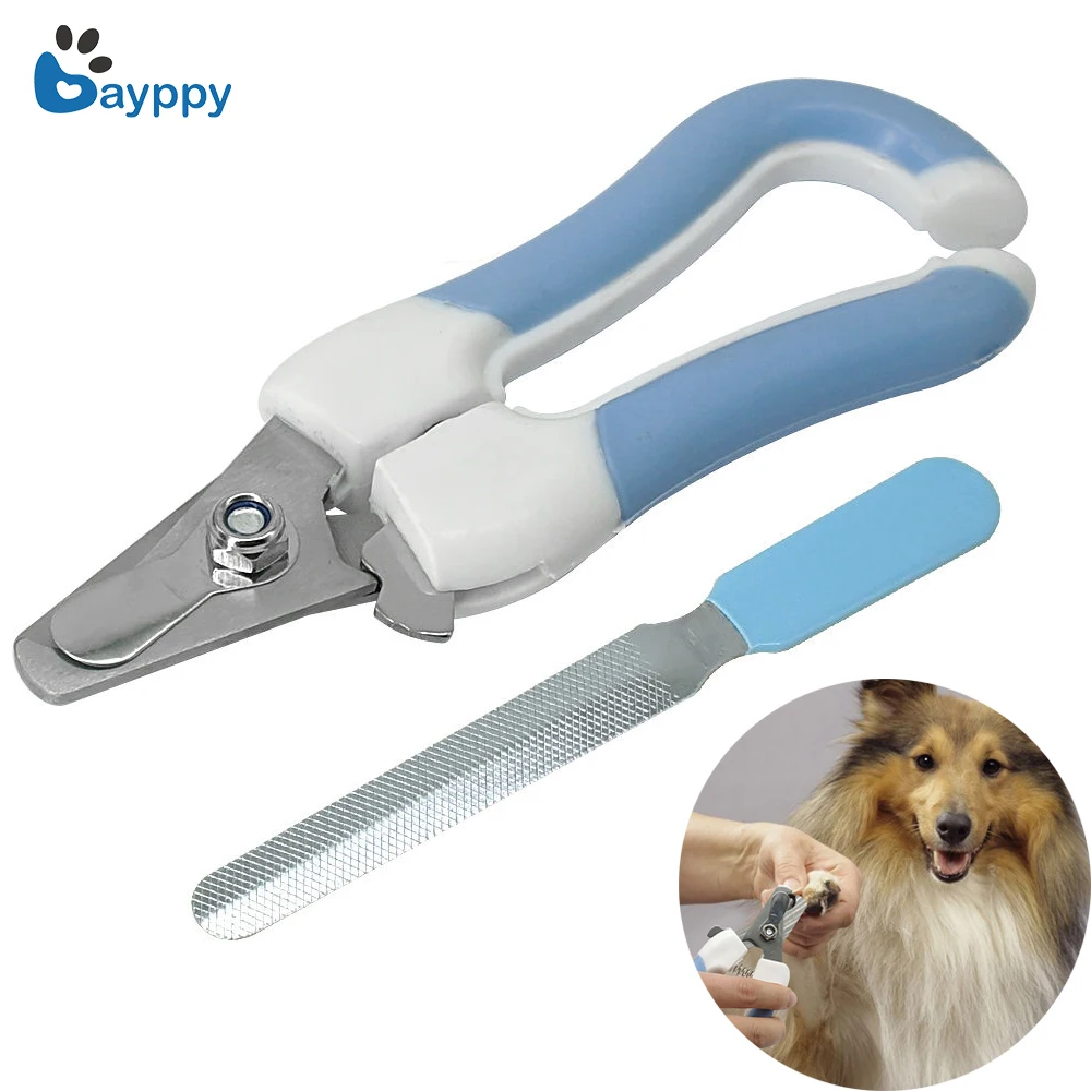 Buy Durable Pet Cat Nail Clipper with Nail File Dog Cats Safety Claw Nail