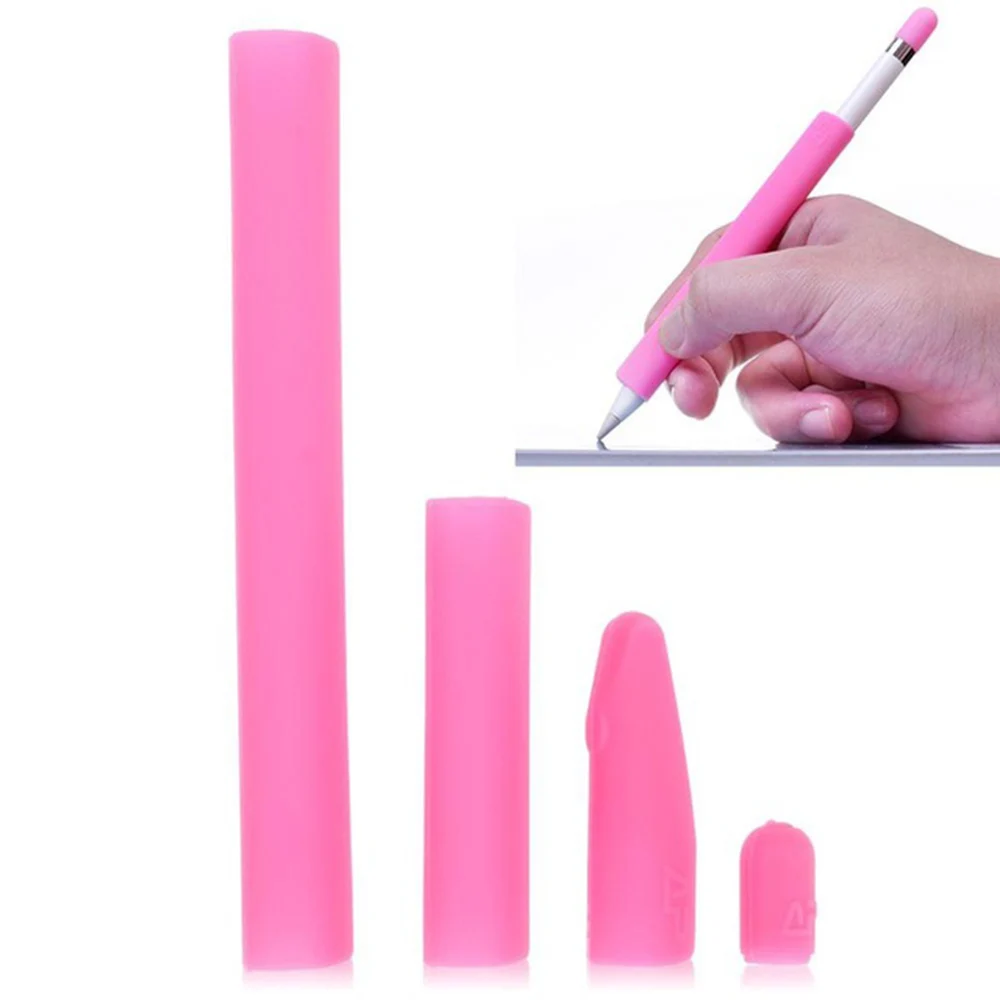 

Soft Silicone Capacitor Pen Cap Tip Sleeve Cover Holder Grip Set Tablet Pencil Protect Case For Apple Pencil Accessory Case Cap