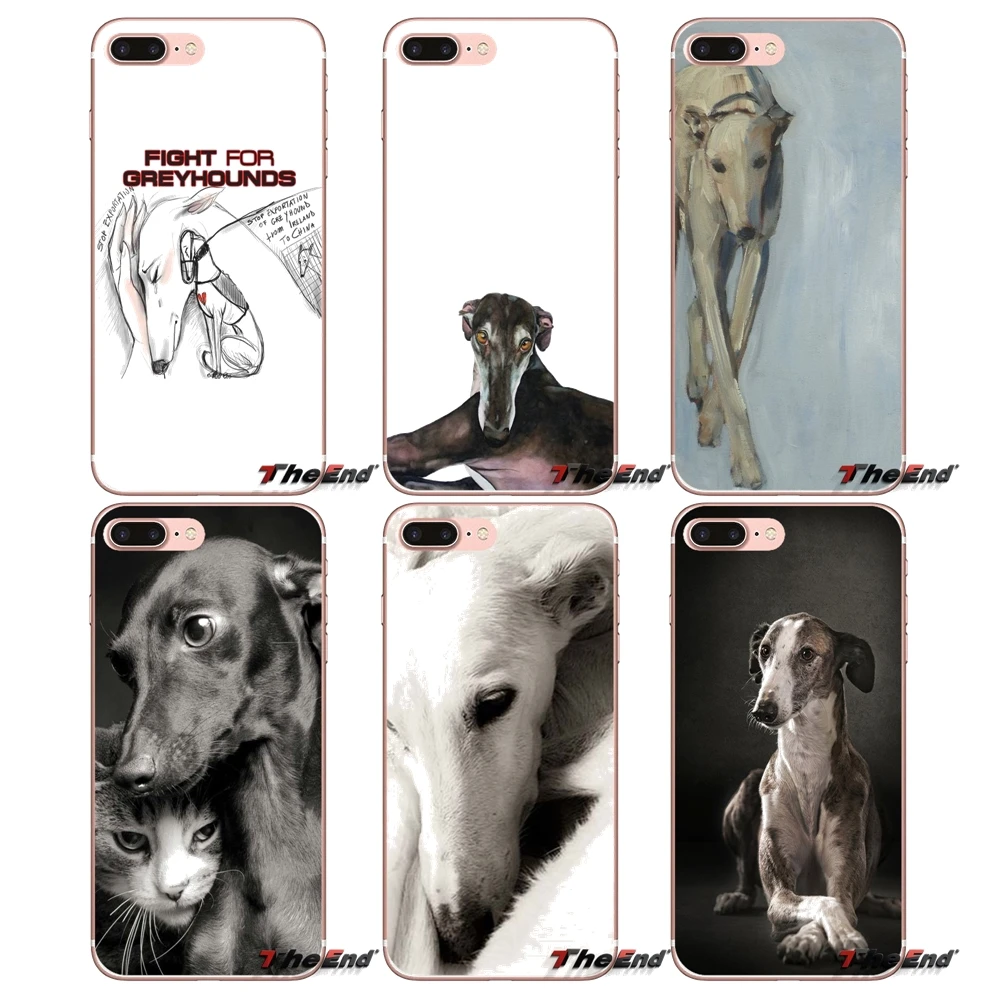 

Transparent Soft Shell Covers galgo greyhound dog For Apple iPhone X 4 4S 5 5S SE 5C 6 6S 7 8 Plus 6sPlus 6Plus 7plus 8plus