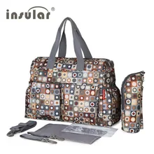 Insular Brand Baby Nappy Bags Diaper Bag Mother Shoulder Bag Fashion Maternity Mummy Handbag Waterproof Baby Stroller Bag