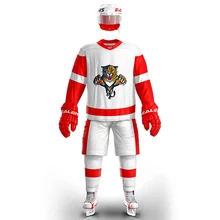Крутой хоккейный лед хоккейный Джерси s тренировочный костюм Флориды с логотипом фанатов заказной E008 дешевые высокого качества