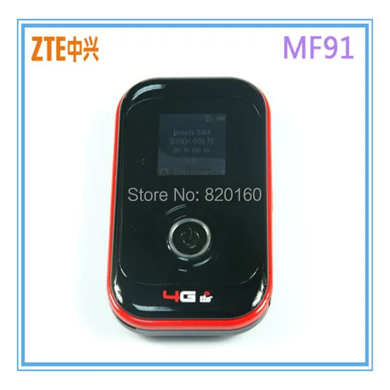 

ZTE MF91 LTE 4G WiFi Router