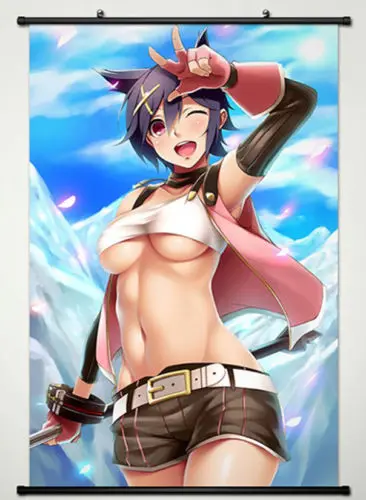 

Wall Scroll Poster Fabric Painting For Anime God Eater Hibari Takeda 010