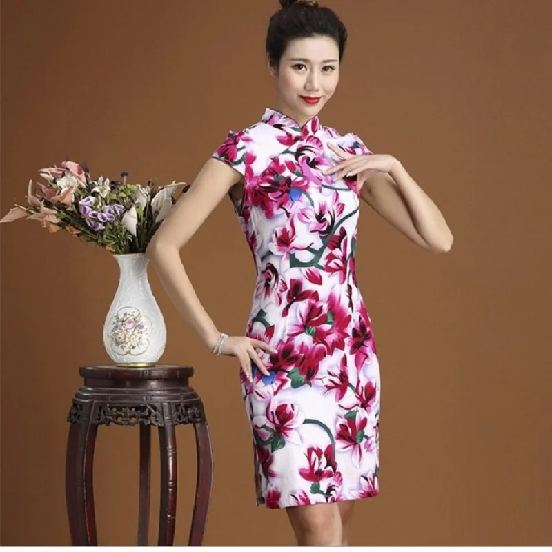 Women 5XL 4XL Shanghai Tang Qipao Cheongsam Evening Party  (2)