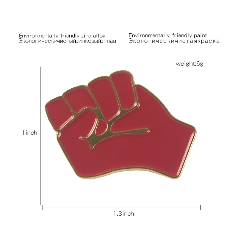 Эмалированная булавка, красная, черная брошь, сумка, шляпа, одежда, Нагрудный значок, коммунистическое ювелирное изделие, подарок для друзей