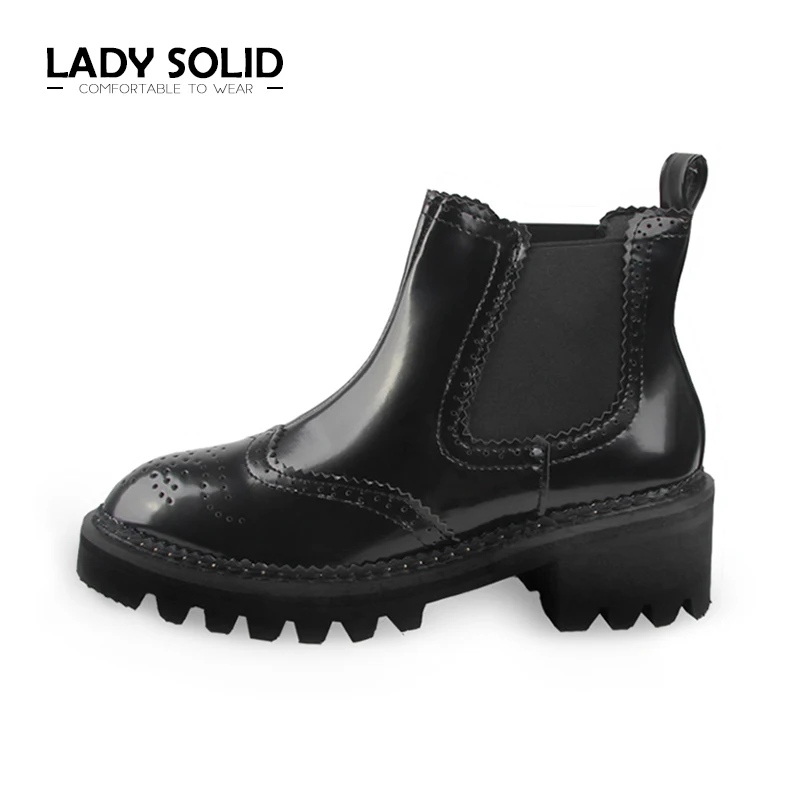 

2018 Spring Autumn Woman Ankle Boots PU Slip-On High Heels Shoes 35-40 Fashion Women Boots #H09-1