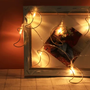 

1.1M 10leds LED Moon String Lights LED Fairy Lights Christmas Wedding decoration Lights Battery Operate twinkle lights