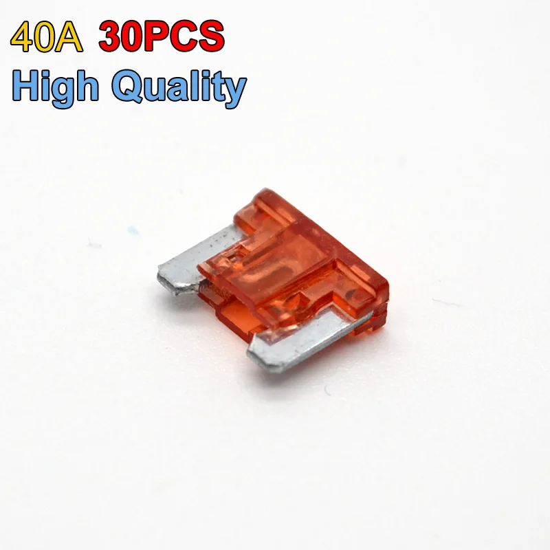

High Quality Brand 30pcs Mini Size Auto Boat Car Blade Fuse Replacement 40 AMP