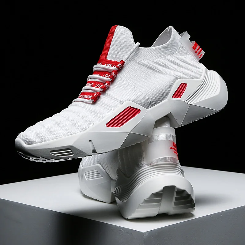 

Leader Show Men Casual Shoes Breathable High Quatily Fashion Sneakers for Men Shoes Black Lace-up Men's Vulcanize Shoes Leisure