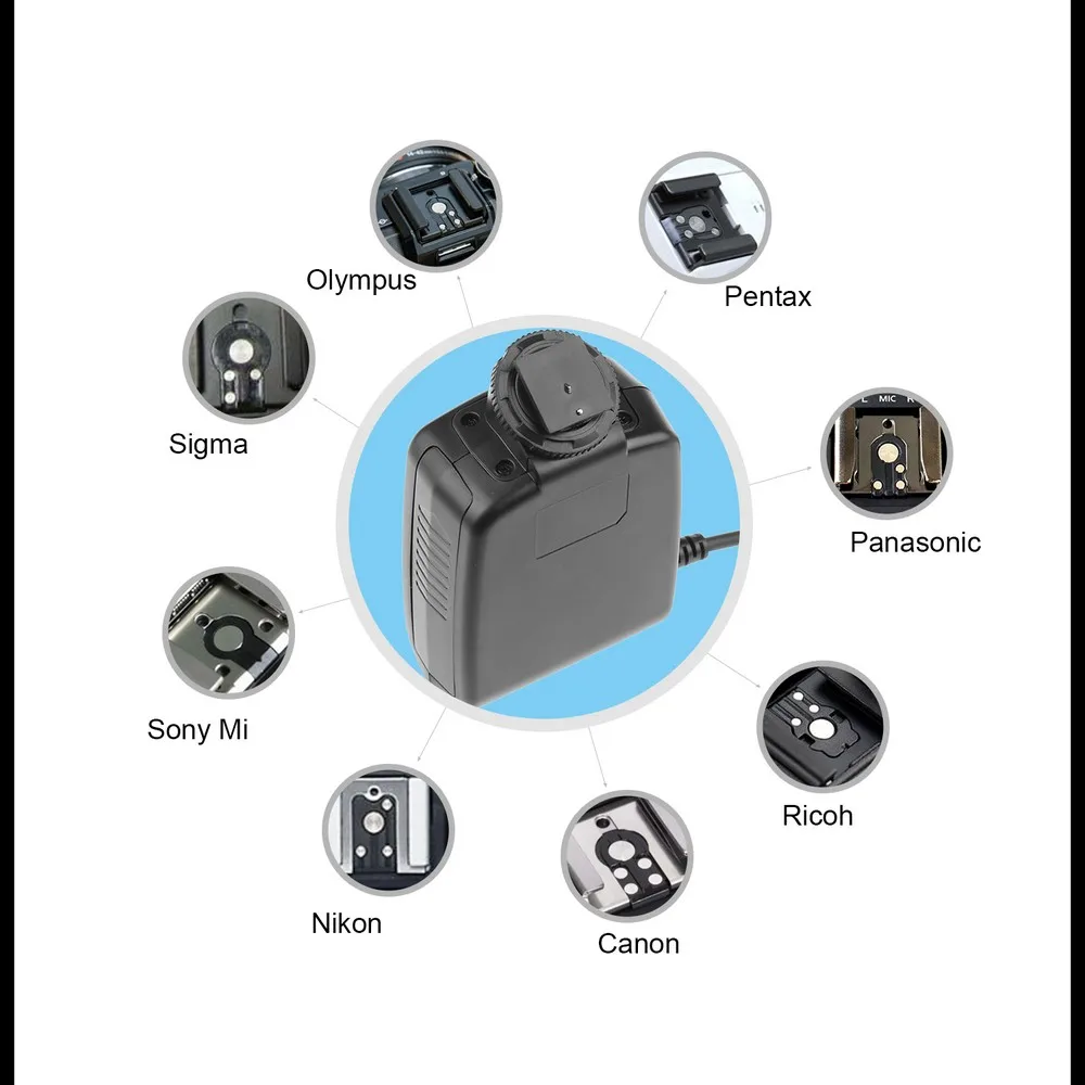 flexible adjustable angle lighting with Large LCD display Macro Ring Flash photography lighting 11