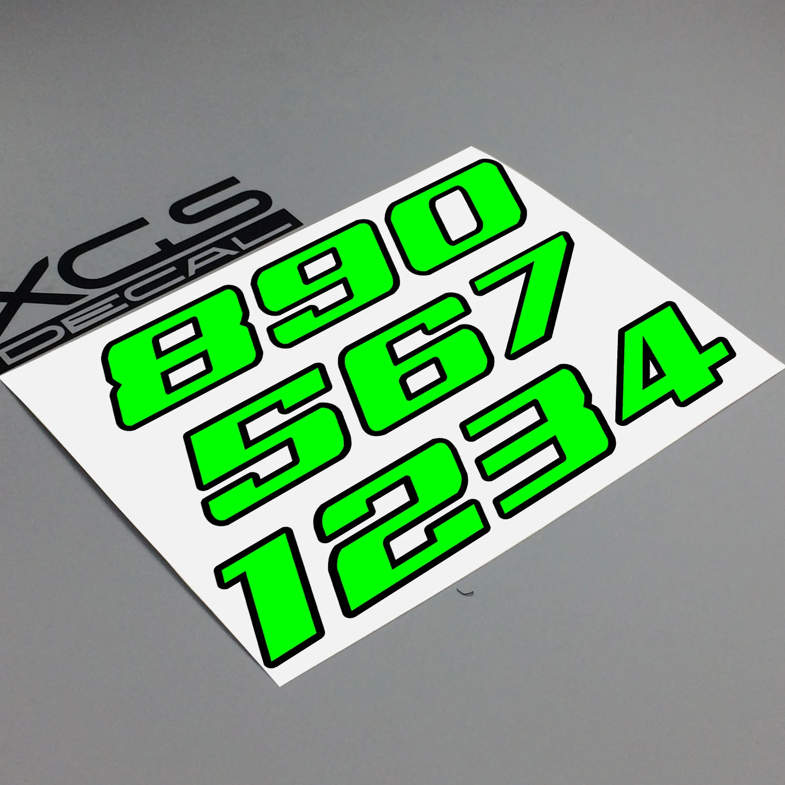 Online Design Set Of 32 Race Numbers 10cm Vinyl Bike Decal Stickers Red