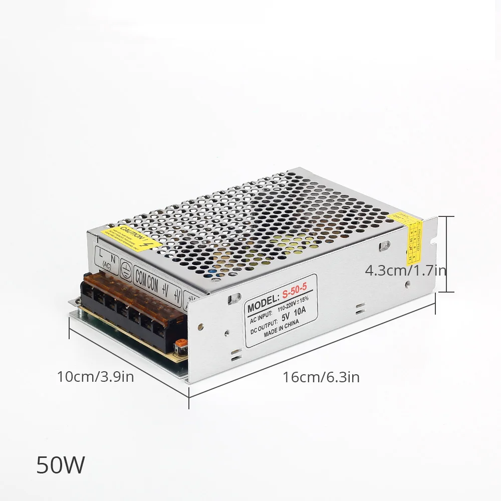 5 в постоянного тока Светодиодный источник питания AC110-220V, 2A, 5A, 8A, 10A, 20A в постоянный ток, 5 В светодиодный адаптер, светильник, трансформаторы для переключения полосы, светильник