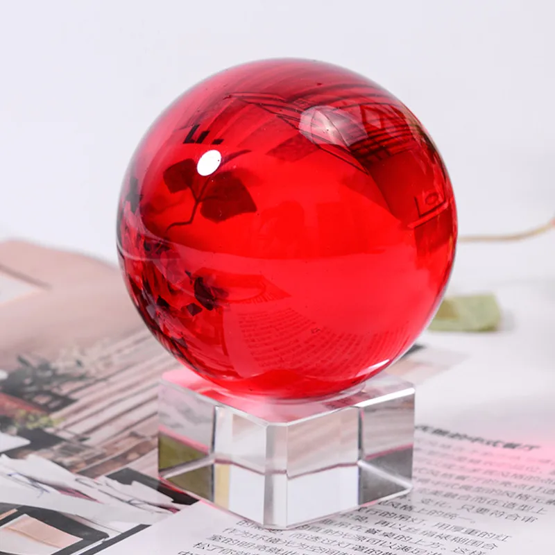 1 шт. 80 мм различные цвета выбранный стеклянный шар феншуй Сфера хрустальный шарик ремесла для подарков украшения дома аксессуары