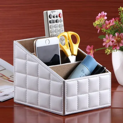 Многофункциональная Кожаная Коробка для салфеток, насосная коробка, Континентальная креативная настольная коробка для хранения, коробка с пультом дистанционного управления - Цвет: white lattice a