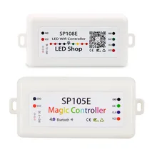 SP108E Wifi пиксель SPI контроллер от смартфона приложение для WS2812B WS2811 RGB RGBW APA102 APA106 светодиодные полосы Bluetooth SP105E 5-24 В